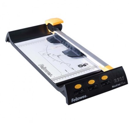 Ghilotină cu cuţit circular (trimmer), capacitate tăiere 10 coli, FELLOWES Neutron Plus
