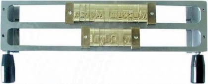 Ramă metalică pentru susținere text, 2 rânduri 9 mm, OPUS