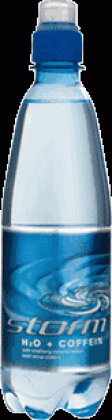 Apă minerală naturală plată cu adaos de cofeină, Storm H2O + Caffein, 24 buc/bax