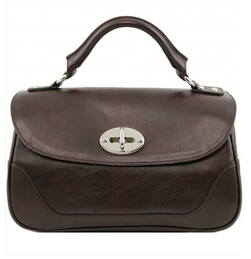 Geanta din piele TL NEOCLASSIC TL141227 -TESTA DI MORO