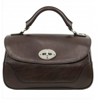 Geanta din piele TL NEOCLASSIC TL141227 -TESTA DI MORO