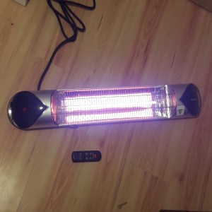 Lampa infrarosu/panou radiant DELEX IRC 2000 Carbon cu Telecomanda