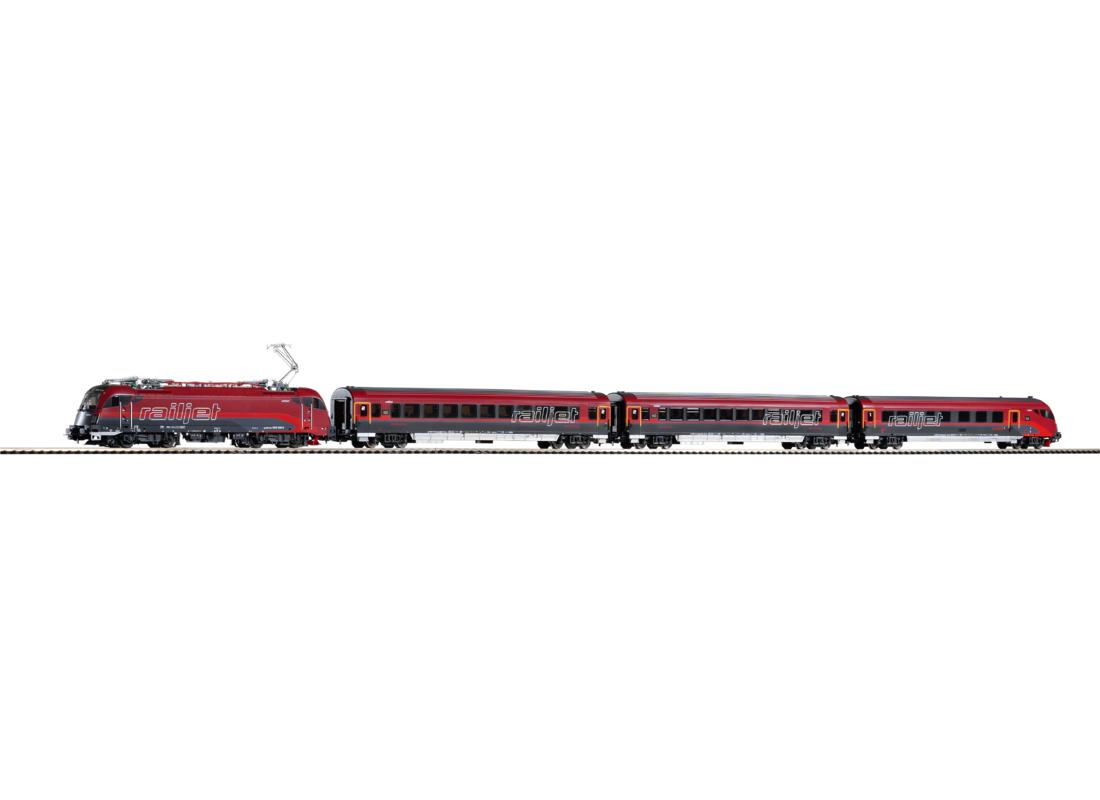 Set Locomotiva RH 1216 + 3 vagoane pasageri Railjet HO