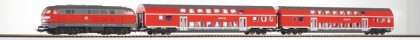 Start-Set BR 218 + 2 vagoane etajate DB Regio