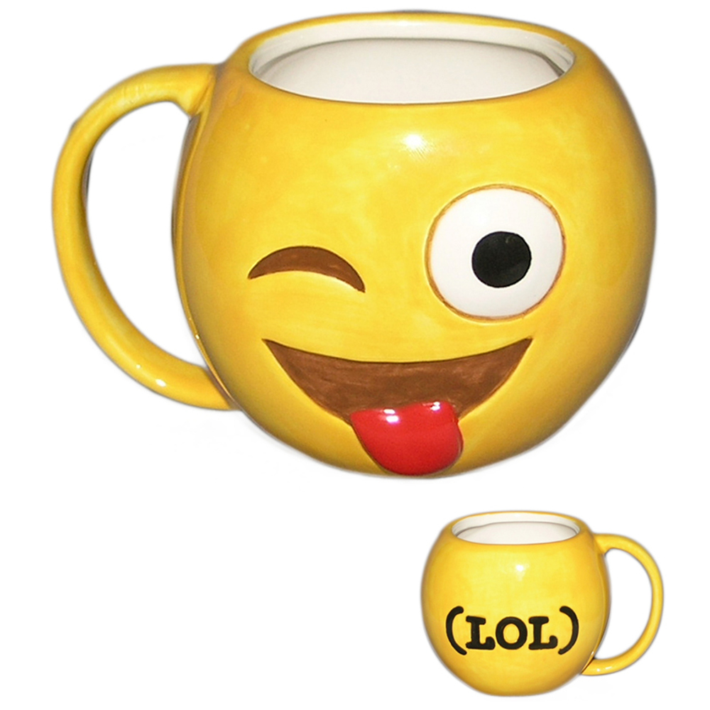 Cana ceramica emoticon