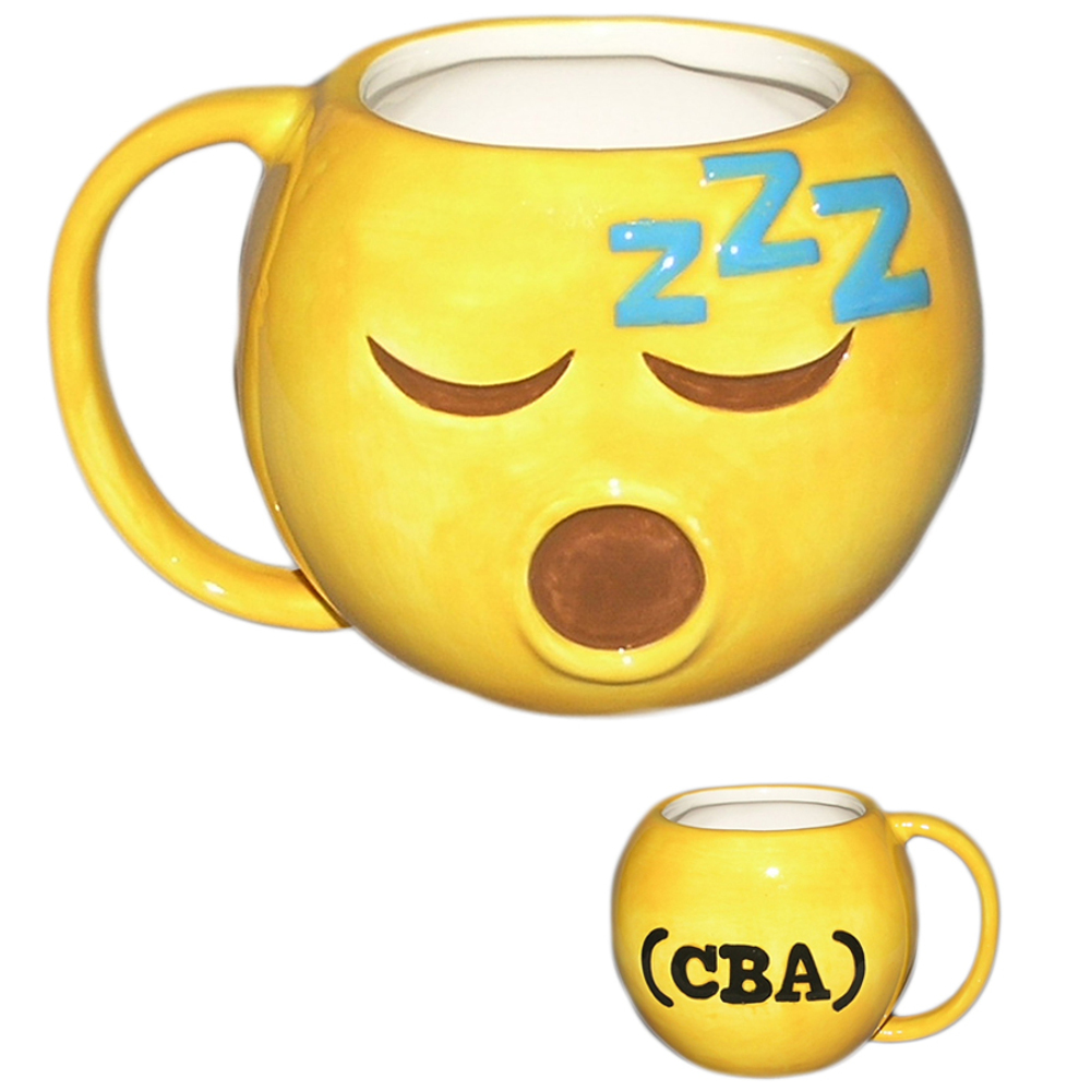Cana ceramica emoticon somnoros
