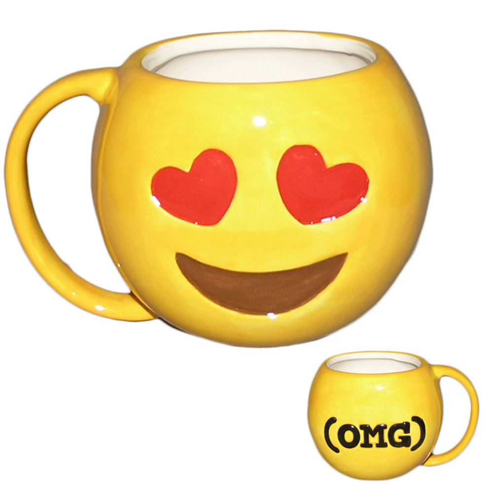 Cana ceramica emoticon dragoste