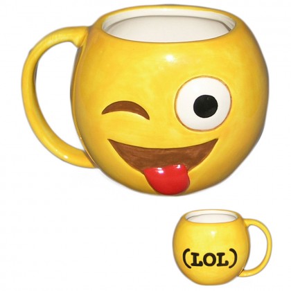 Cana ceramica emoticon