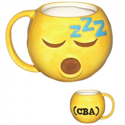 Cana ceramica emoticon somnoros