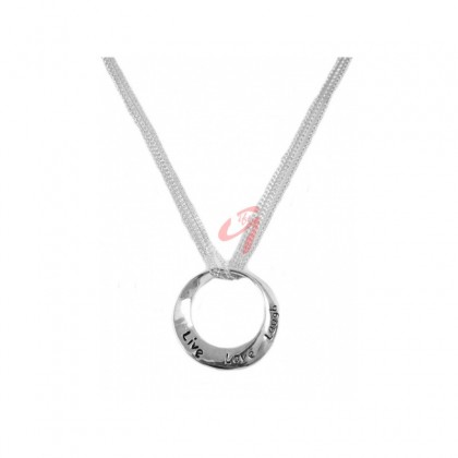 Colier slogan Live Love Laugh