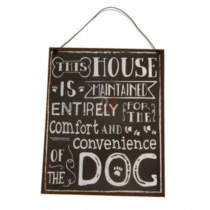 Placuta decorativa cu mesaj Dog