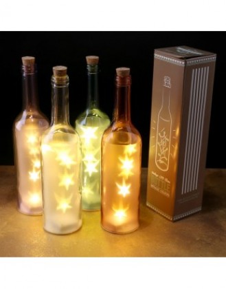 Sticla decorativa cu led