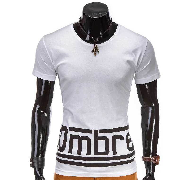 Tricou barbati s406-alb