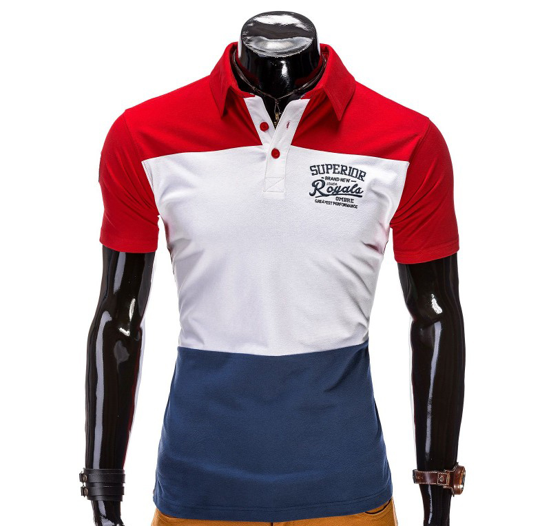 Tricou barbati polo s513-rosu