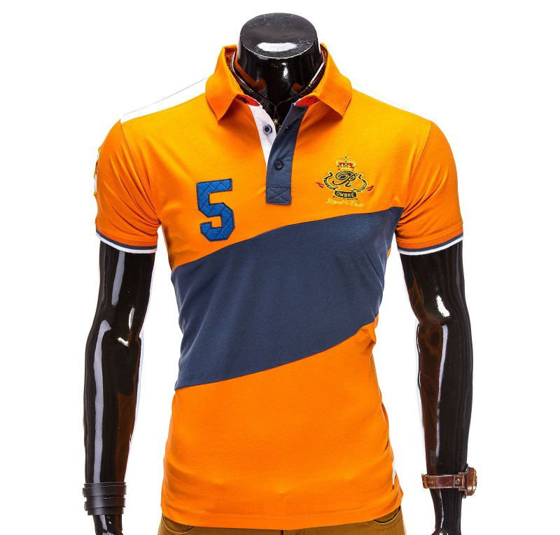 Tricou barbati polo portocaliu s506-portocaliu