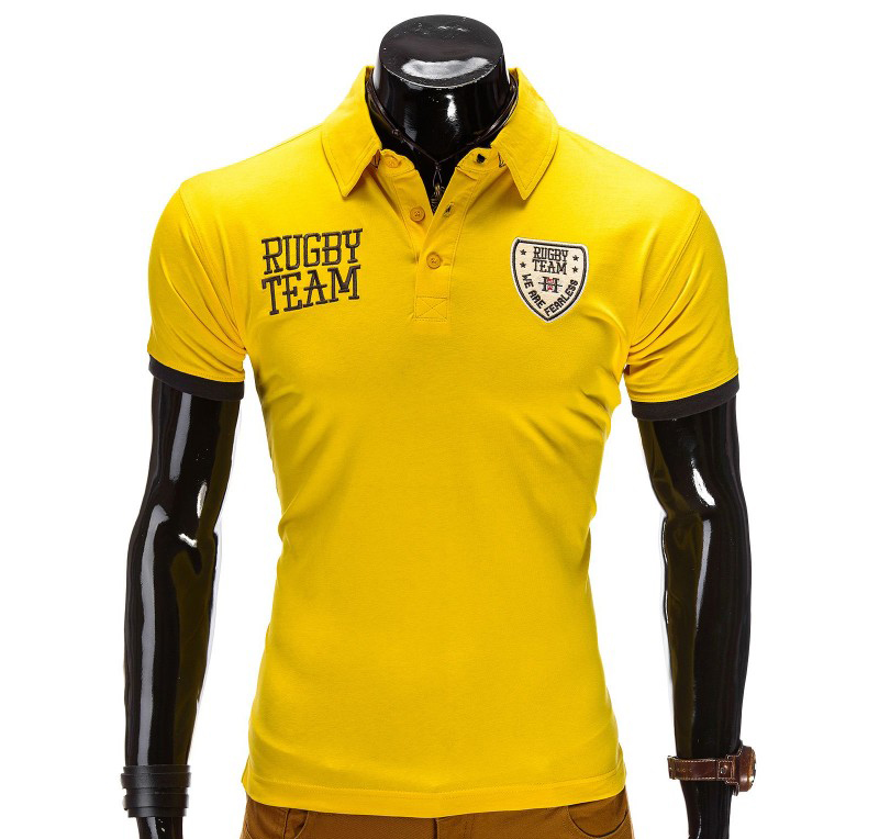 Tricou barbati polo rugby S514-galben