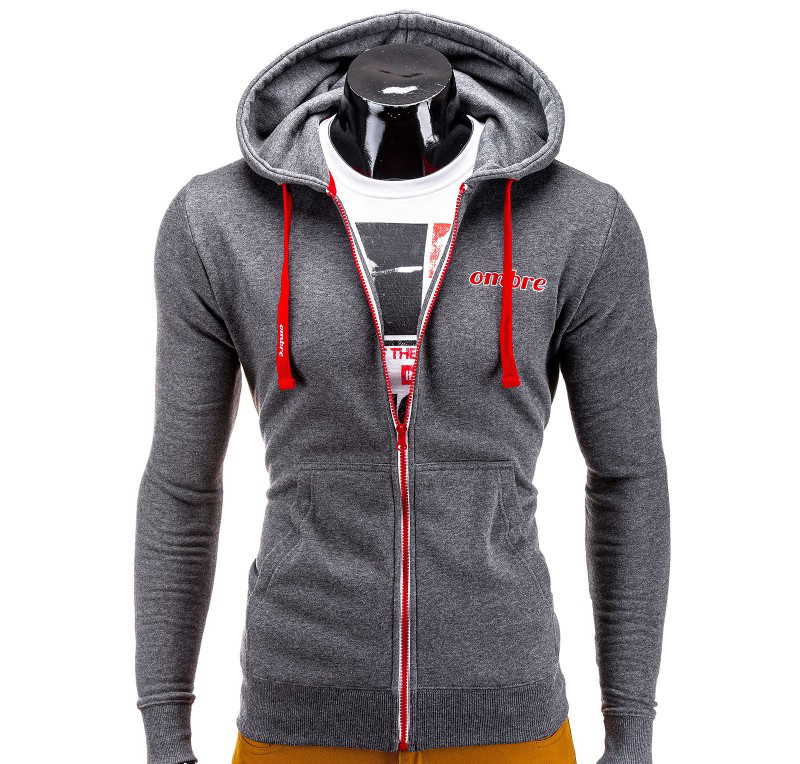 Hanorac barbati B472-Gri-inchis