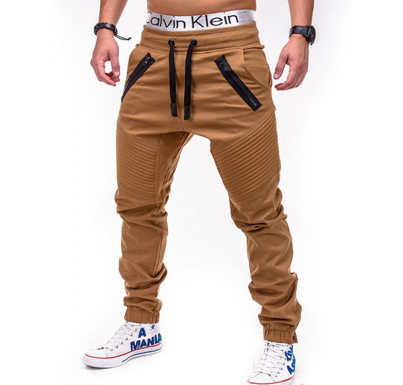 Pantaloni barbat - camel P389-camel
