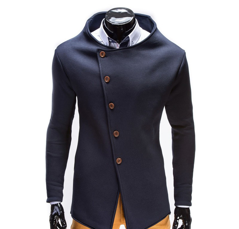 Hanorac barbati stil palton B310-bleumarin