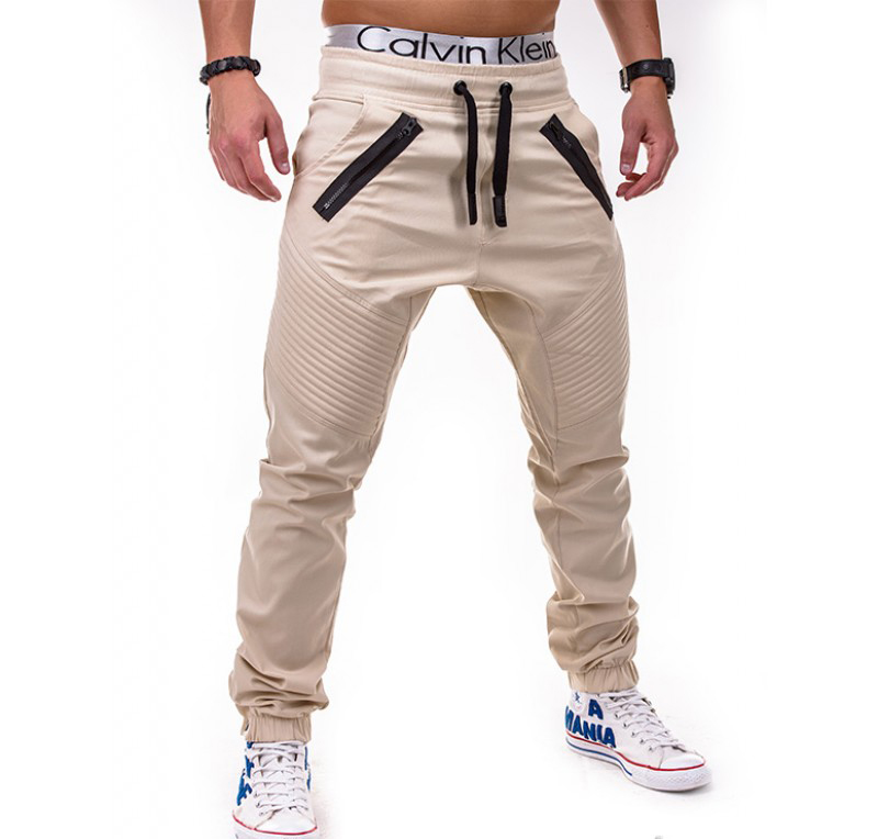 Pantaloni barbat P389-bej