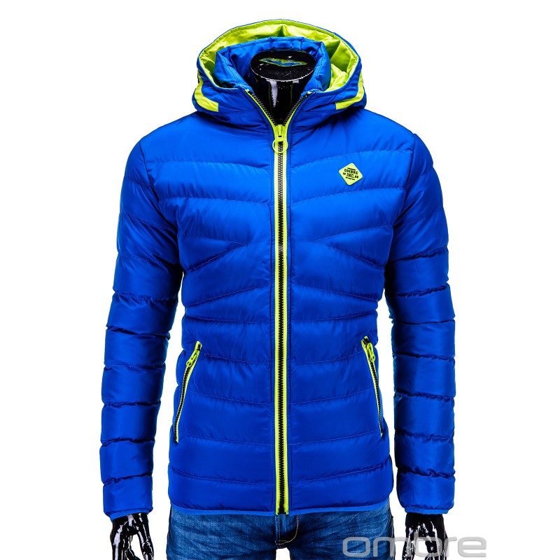 Geaca barbati iarna c208-albastru