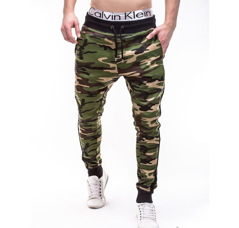 Pantaloni barbati camuflaj slim P183