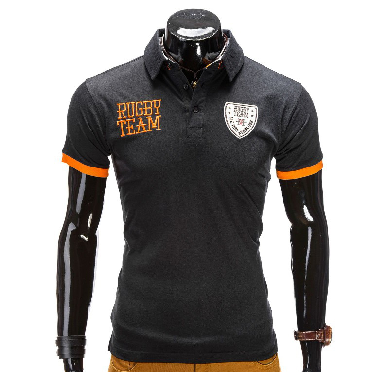 Tricou barbati polo rugby S514-negru