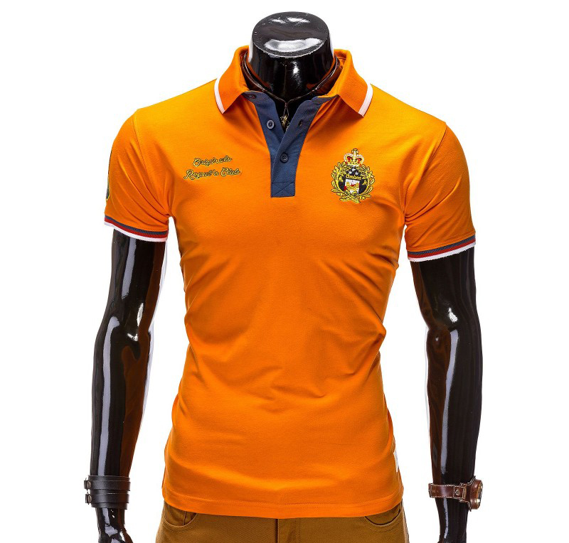 Tricou barbati polo portocaliu s505-portocaliu