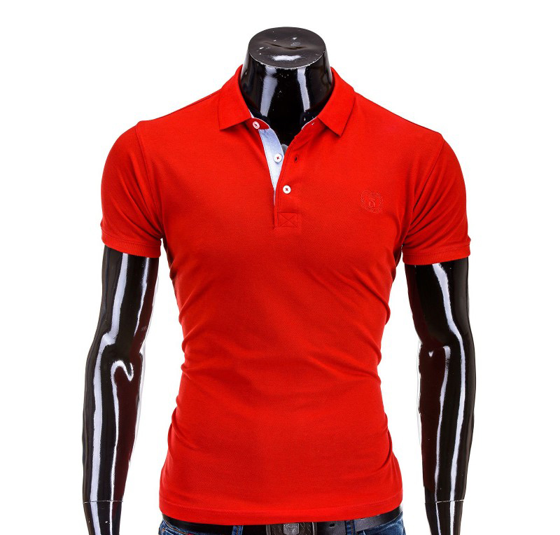 Tricou barbati polo rosu S594-rosu