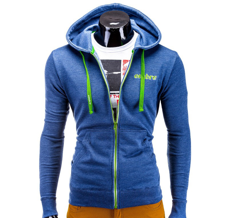 Hanorac barbati B472-Albastru