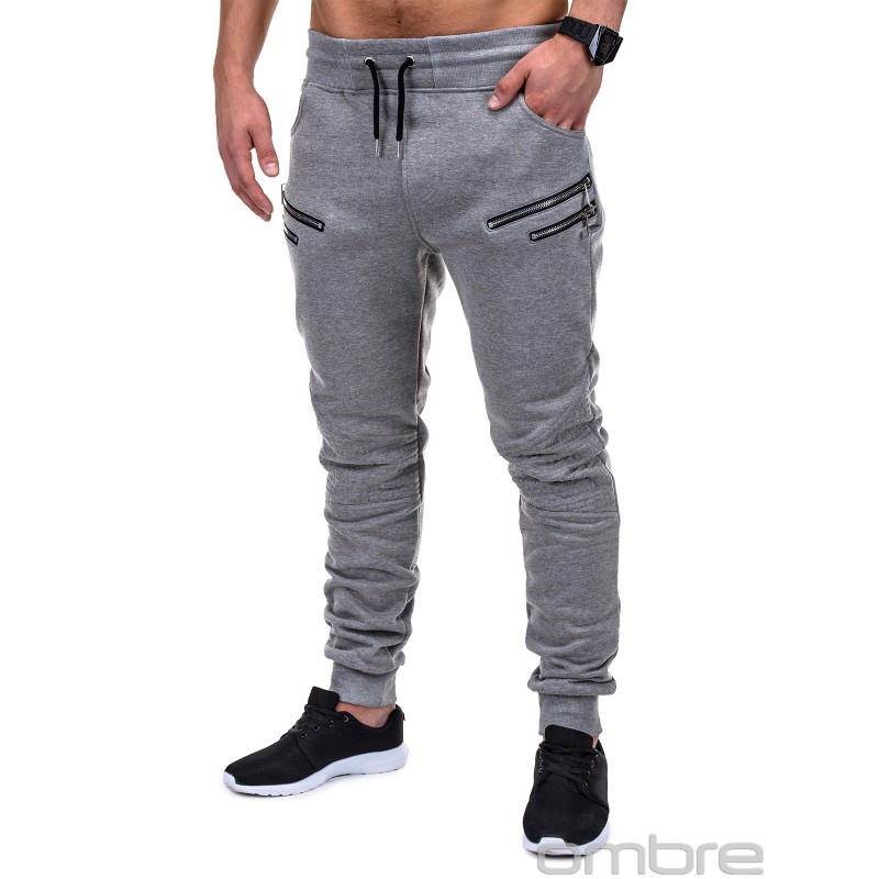 Pantaloni barbati p422-gri