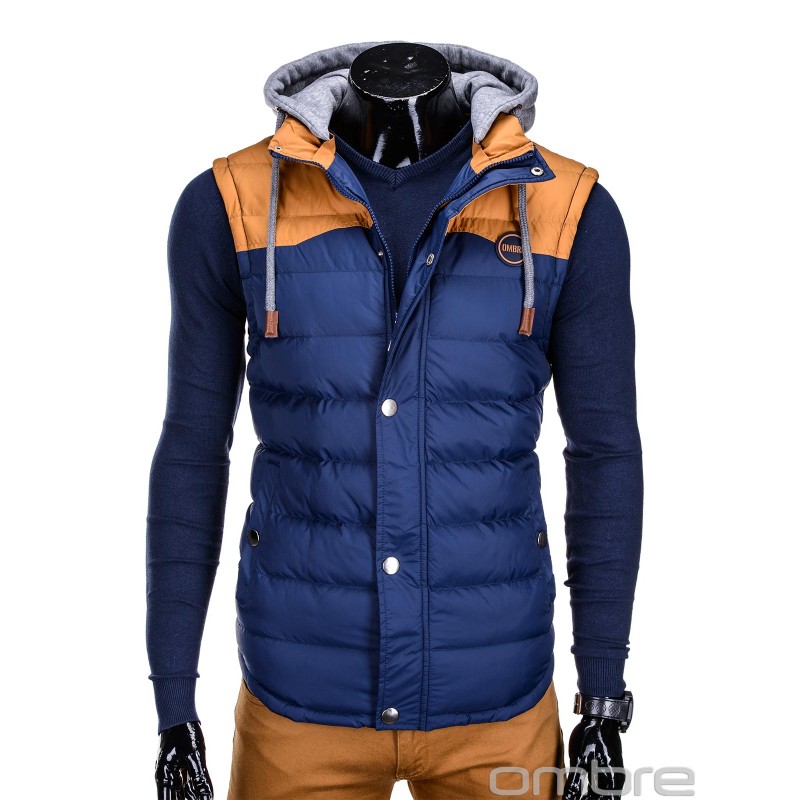 Vesta barbati V26-albastru