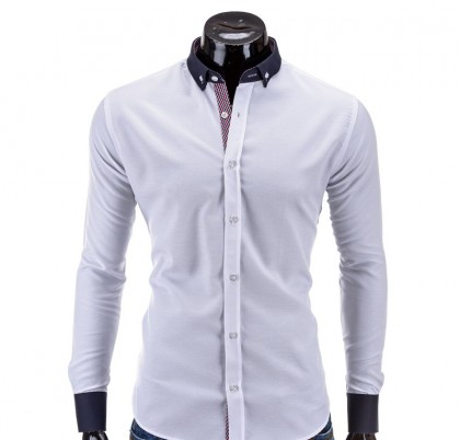 Camasa barbati K258-alb