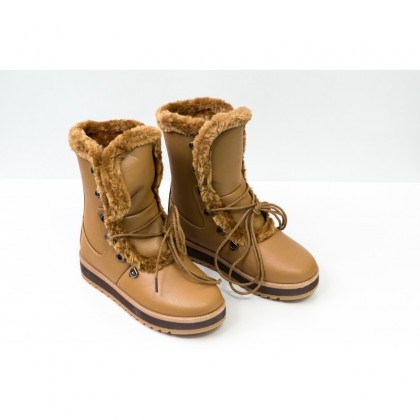 Cizme dama tip UGG 8828-khaki