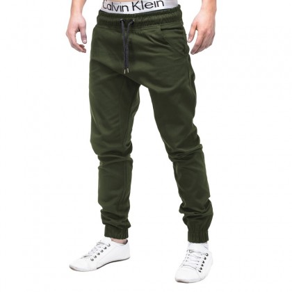 Pantaloni barbati P205-verde