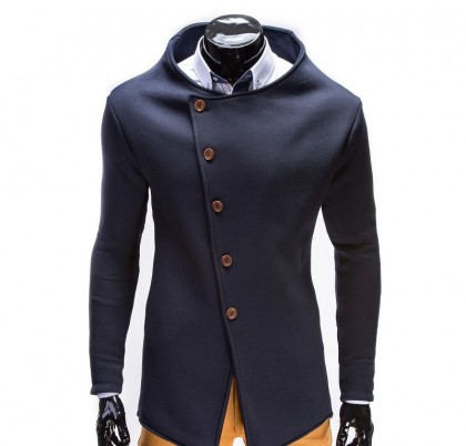 Hanorac barbati stil palton B310-bleumarin