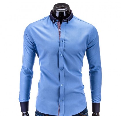 Camasa barbati K258-bleu