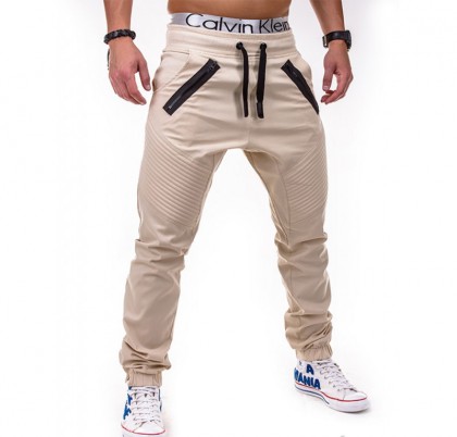 Pantaloni barbat P389-bej