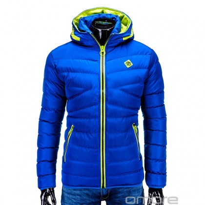 Geaca barbati iarna c208-albastru