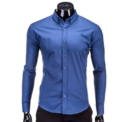 Camasa barbati K219-bleumarin