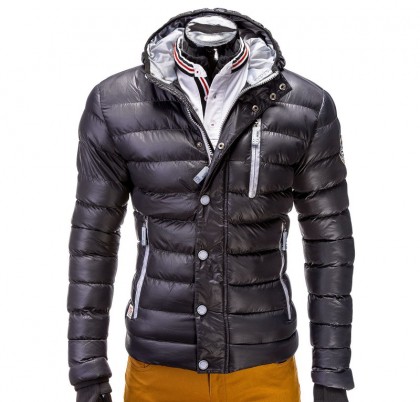 Geaca barbati de iarna c124-negru