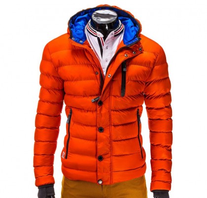 Geaca barbati de iarna c124-portocaliu
