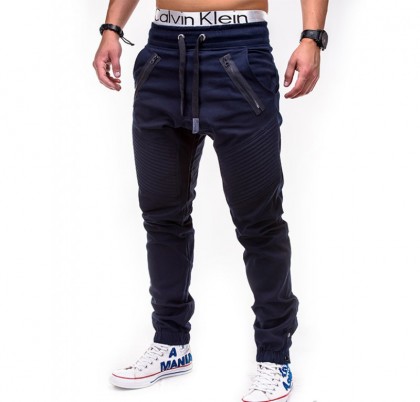 Pantaloni barbat P389-bleumarin