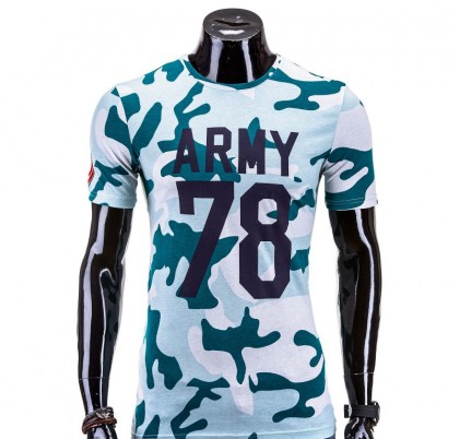 Tricou barbati Army S527-Light-green
