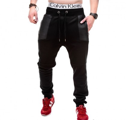 Pantaloni trening barbat P231-negru