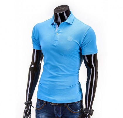 Tricou barbati polo S594-bleu
