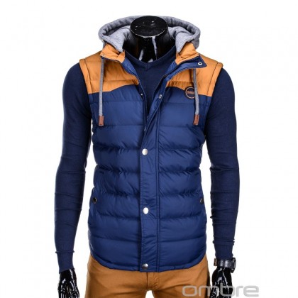 Vesta barbati V26-albastru