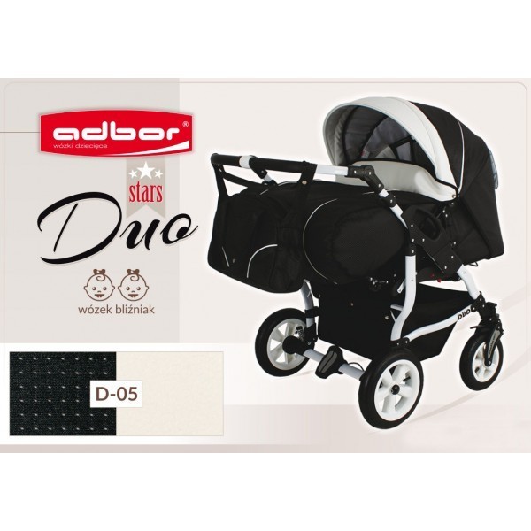 Carucior multifunctional pentru gemeni Adbor DUO Stars