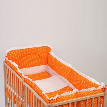 Set Lenjerie pat bebelusi Bubble 4 piese 120 x 60 Buline - BebeDesign