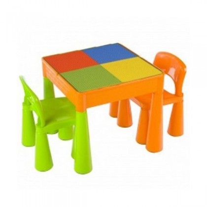 Masuta Guliver cu 2 scaune - Color - Baby Dreams